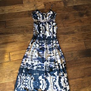 Navy & Blush Pink Maxi